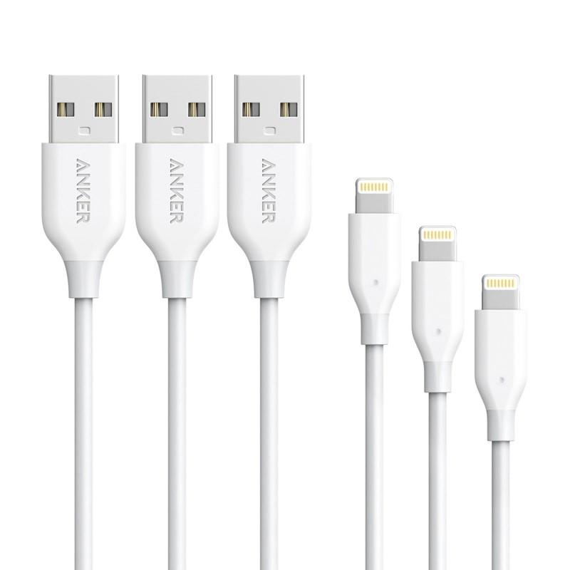 Anker PowerLine ライトニングUSBケーブル 3本セット MFi認証取得 iPhone iPad iPod各種対応 0.9m アンカー