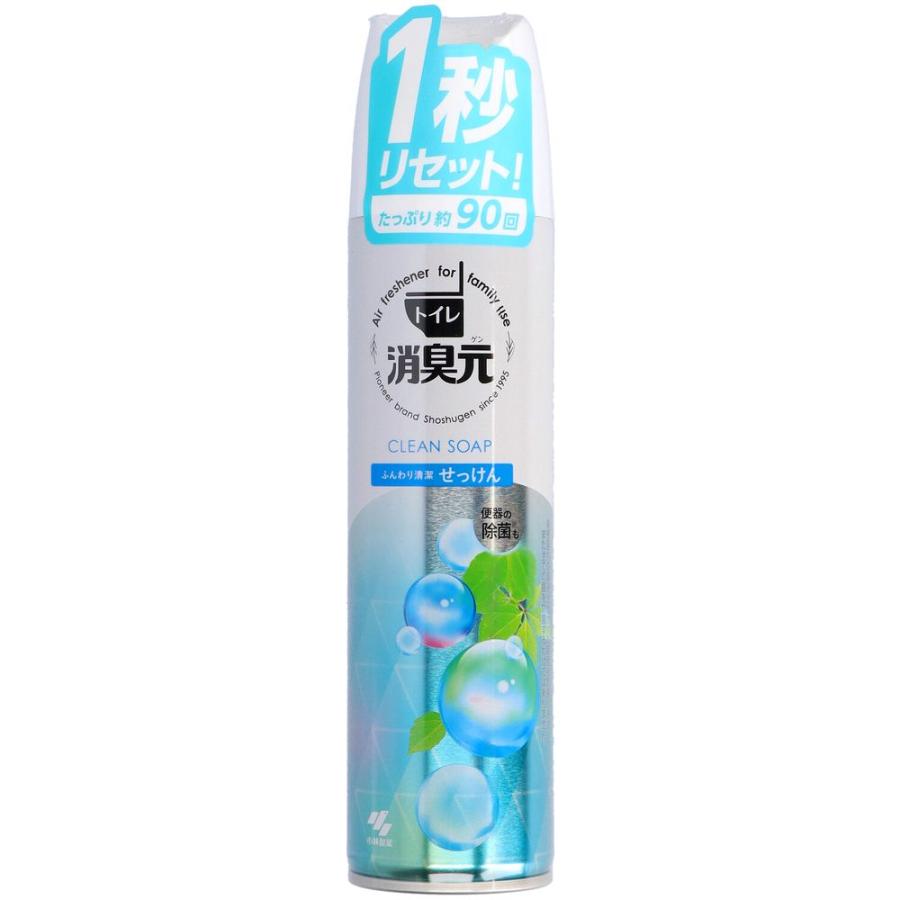 小林製薬 消臭元スプレー ふんわり清潔せっけん [単品内容量/280ml]